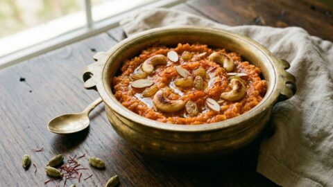 Carrot Halwa Recipe (Easy Indian Sweet Dessert) 6 Carrot halwa (Gajar ka halwa) Recipe