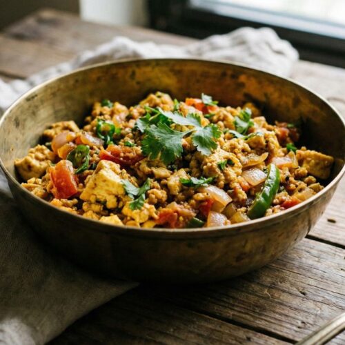 Paneer Bhurji Recipe - Quick Indian Scrambled Paneer