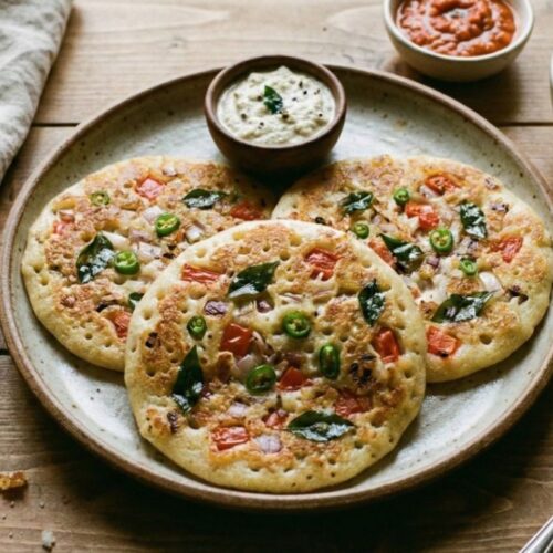 Rava Uttapam Recipe (Easy South Indian Breakfast)