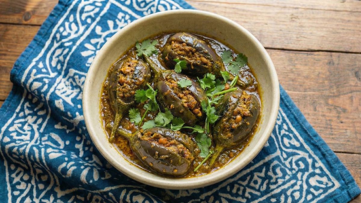 Easy, Homemade Recipes For Everyday Cooking 15 Bharli Vangi Recipe - Authentic Maharashtrian Stuffed Eggplant Curry