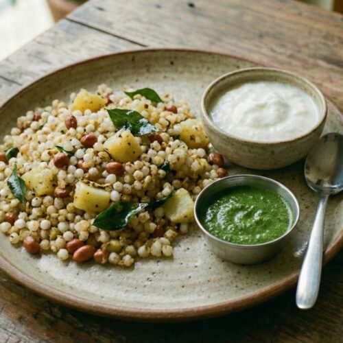 Sabudana Khichdi Recipe 2 Sabudana Khichdi Recipe - Fluffy Tapioca Pearl Vrat Breakfast