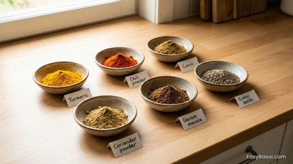 6 Essential Indian Spices Photo with name | Easy Rasoi 