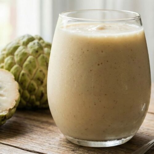 Custard Apple Smoothie - Easy Indian Sitaphal Recipe 2 Custard Apple Smoothie Recipe - Easy Indian Sitaphal Drink | Easy Indian Sitaphal Recipe